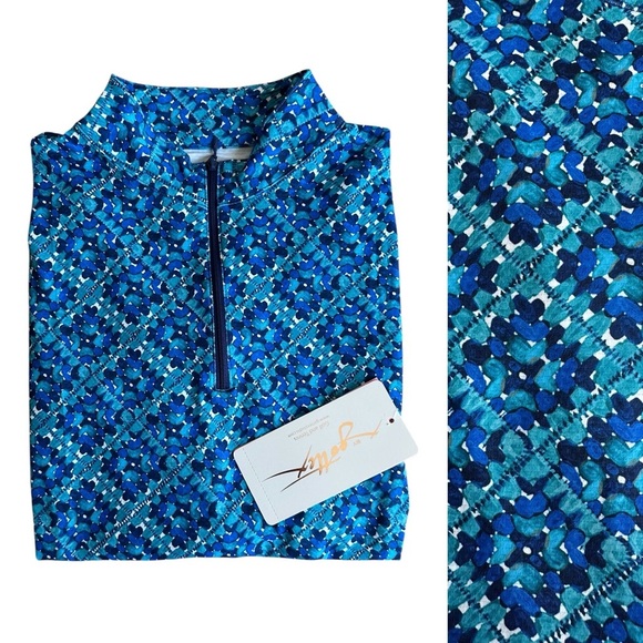 Gottex Golf Shirt Mock Zip Pullover - Picture 3 of 8